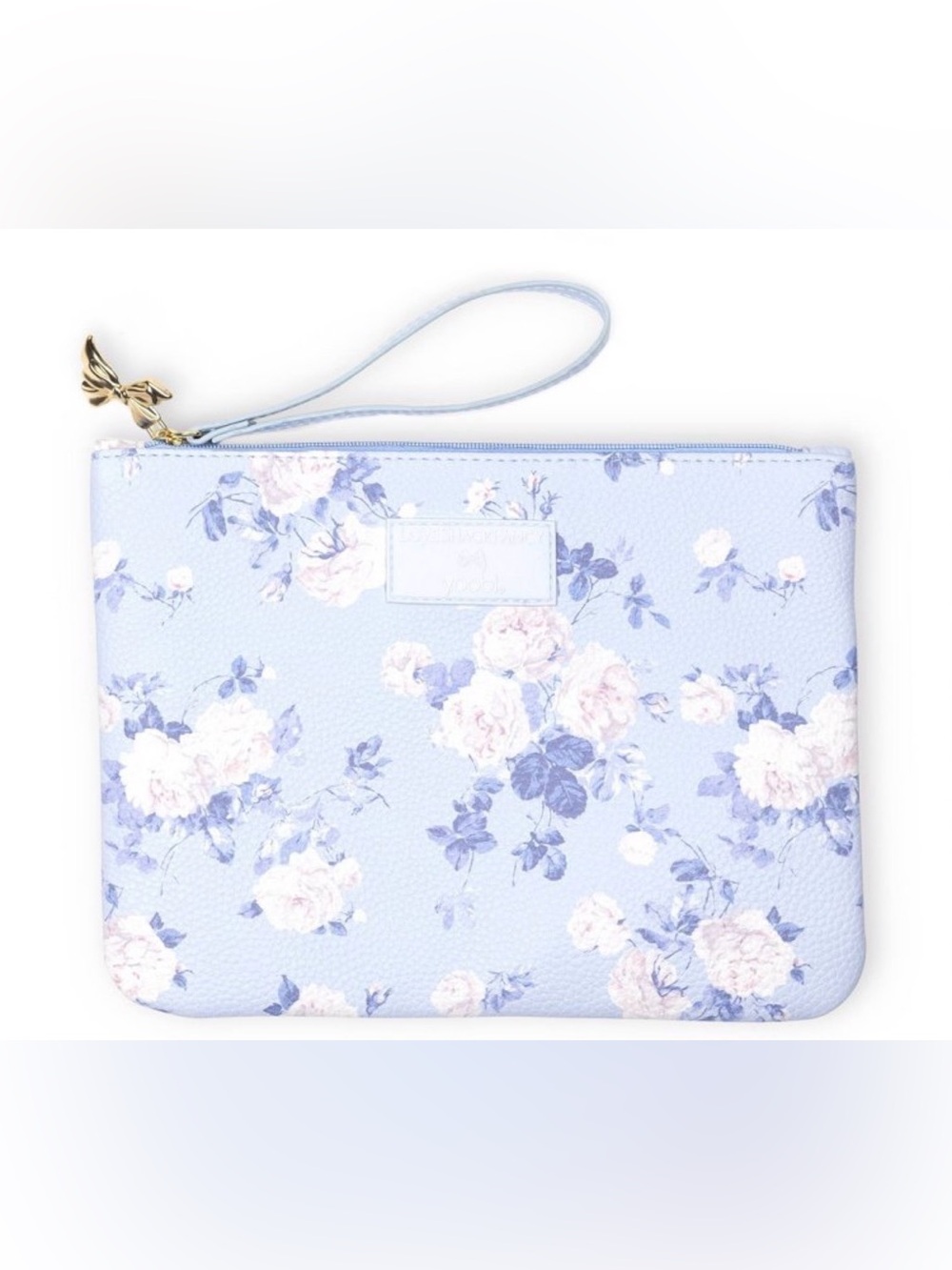 Love Shack Fancy x Target Yoobi flat zip pencil case everblooming rosettes